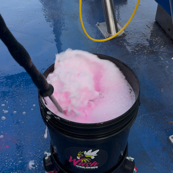 Carwash bucket met grid